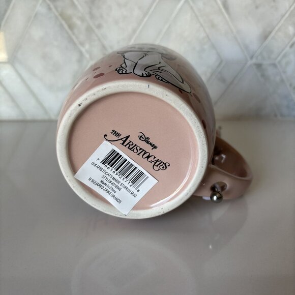Zrike Brands Disney Aristocats Pink Bonjour I Woke Up Like This Mug with Stirrer - Picture 8 of 10